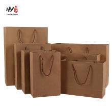 Good quality brown kraft papaer durable shopping tote bag